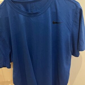 Men’s Nike Dri-Fit Tee. Size large, blue. Make offer and I’ll ship same day.